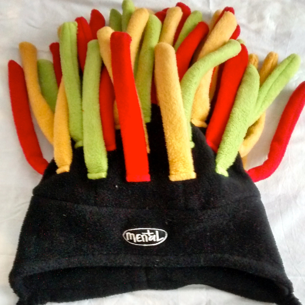 Plush Stocking Hap - Fun Rasta Style